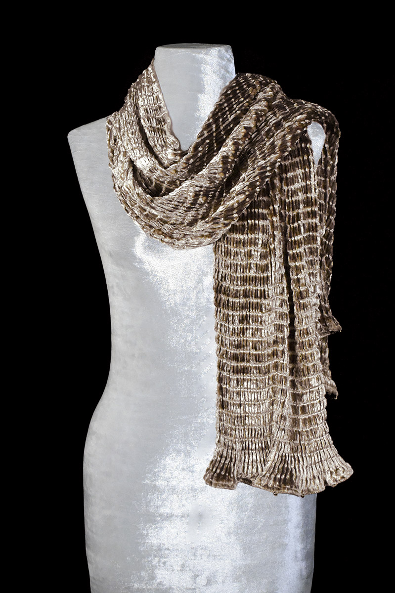 Pleated velvet scarves - Fortuny